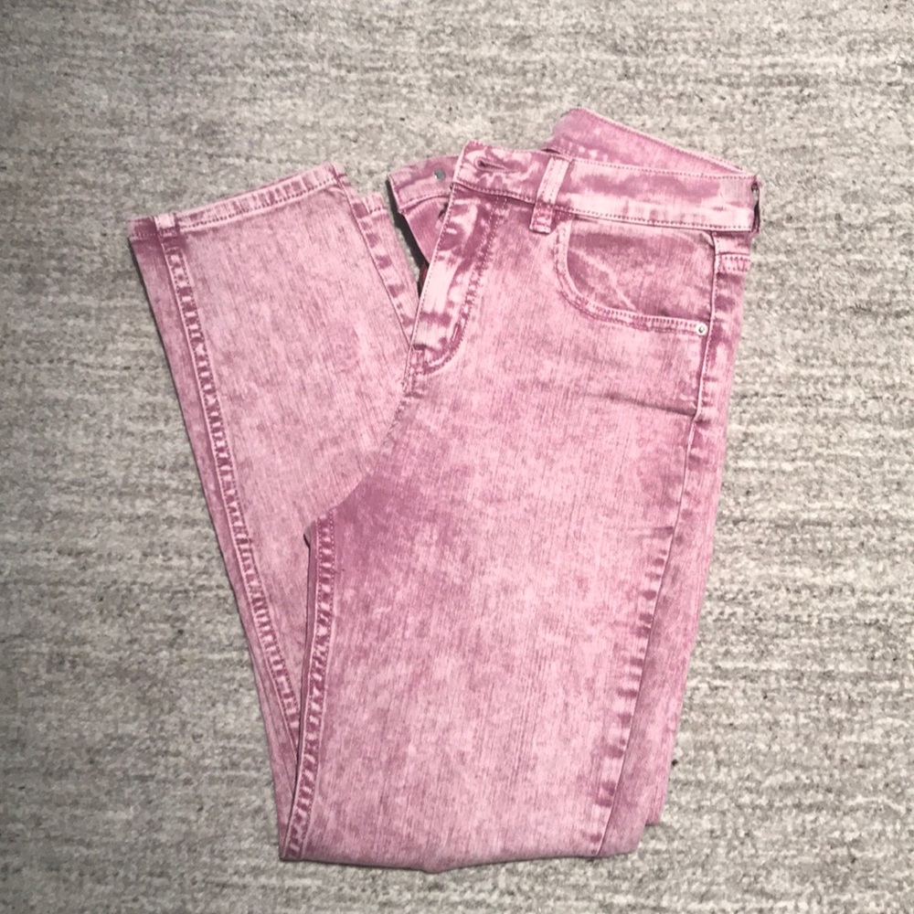 BDG Pink Acid Wash Jeans